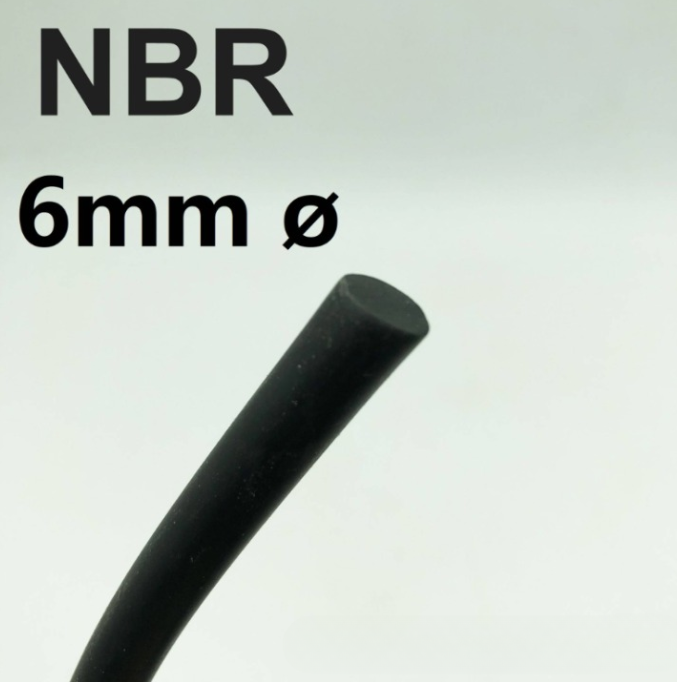 NBR CORD BUNA-NO-RING CORD NITRILE RUBBER (6MM) (5 METER)