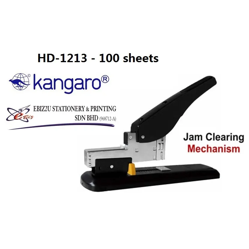 Kangaro Heavy Duty Stapler HD-1213 - 100 sheets Stationery,Office Automation, penumbuk stapler paper