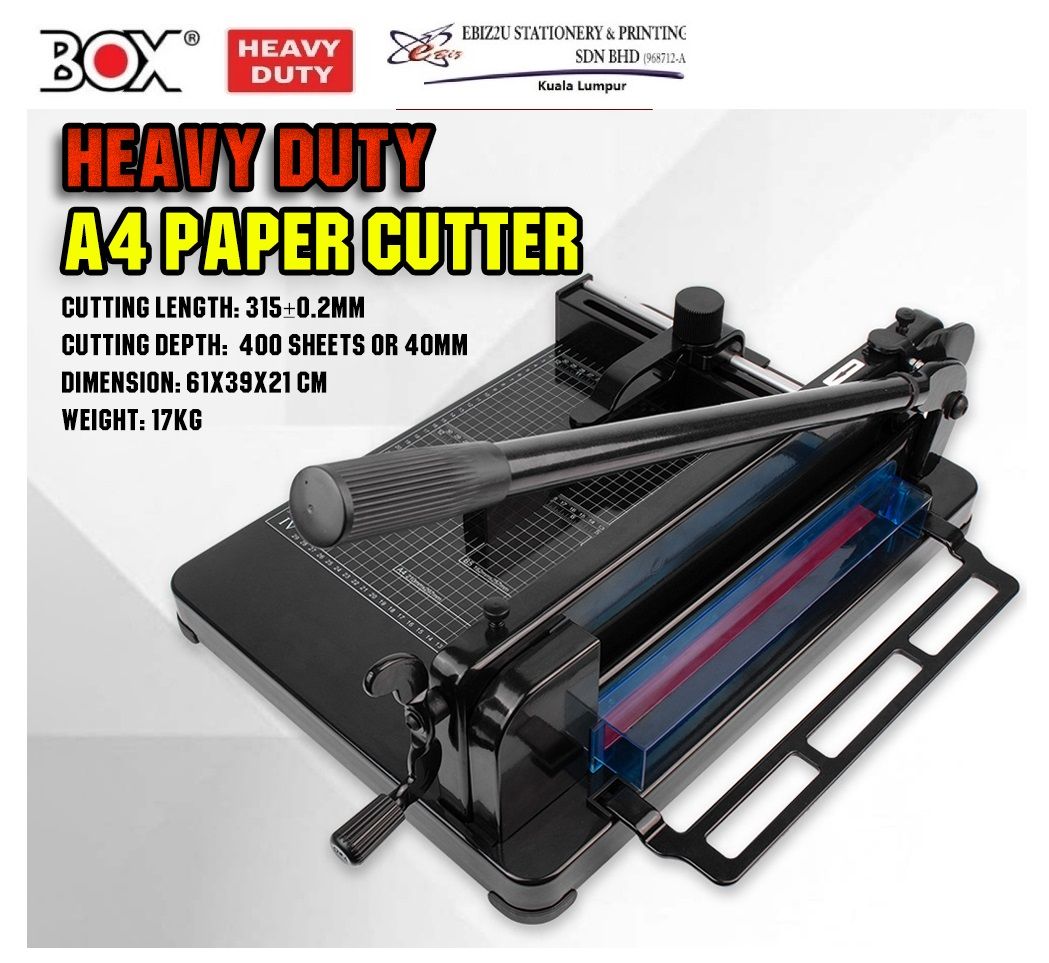 BOX Heavy Duty A4 or A3 Paper Cutter 858A4/A3 Thick Layer Paper Knife Cutting Cutter Paper Knife 350 Sheets