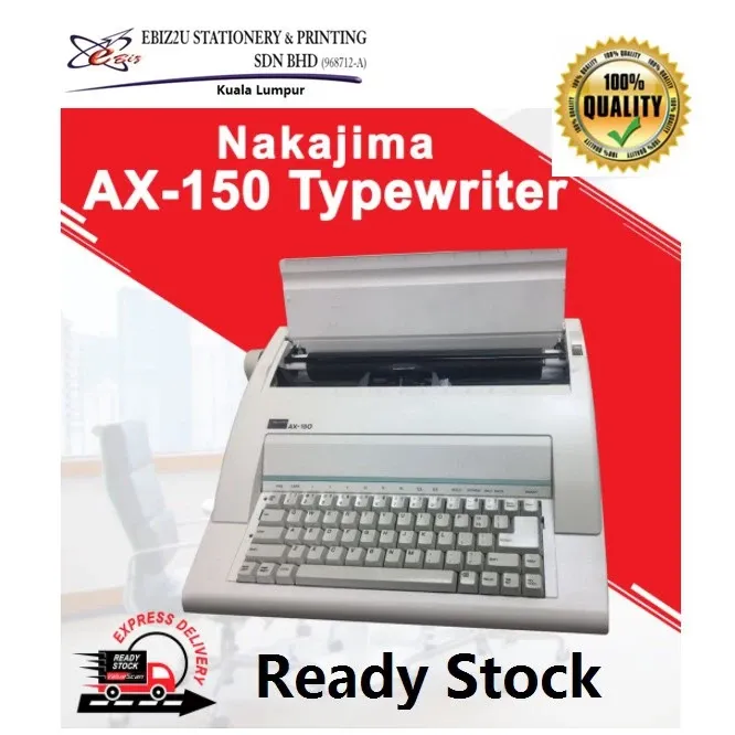 NAKAJIMA Electronic Typewriter AX150 (typewriter, electronic typewriter, nakajima, ax150, typewriter price, typewriter)