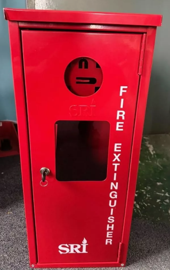 Fire Extinguisher Cabinet Kotak Almari Alat Pemadam Api bomba (RED - MERAH) [OUTDOOR UNIT WITH BACK COVER]