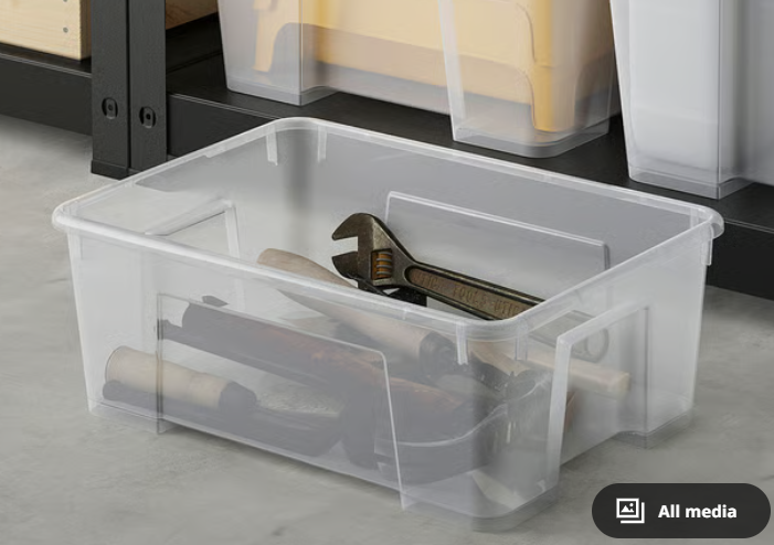 Box, transparent, 39x28x14 cm/11 liter
