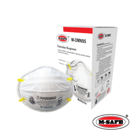 M-SAFE SIRIM DOSH N95 PARTICULATE RESPIRATOR / N95 RESPIRATOR MASK DUST MASK [20 PCS/BOX ]
