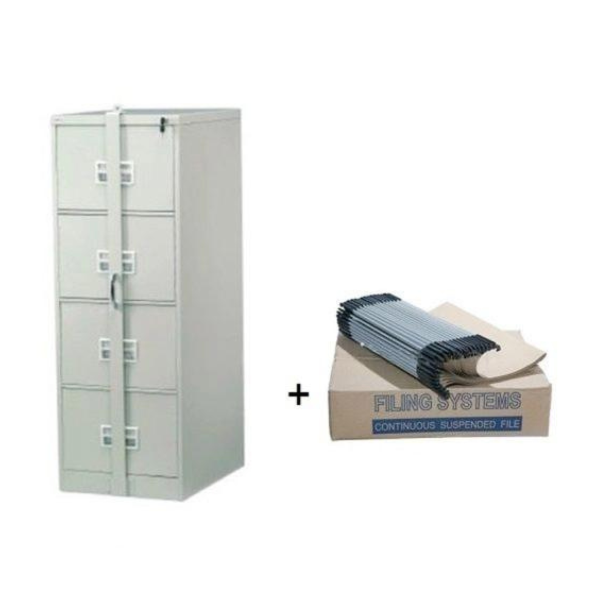 4 Drawer Filing Cabinet + 2 Box Filing Pocket