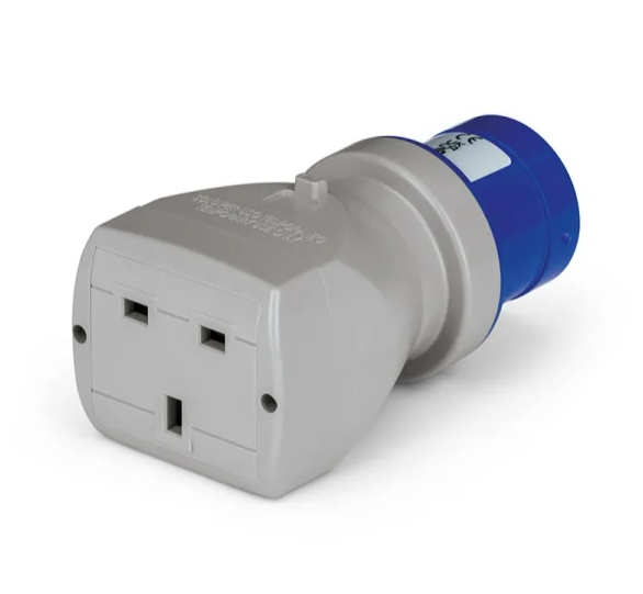 Scame, ADAPTO IP20 Blue 2P+PE Industrial Power Connector Adapter, 13A, 250V