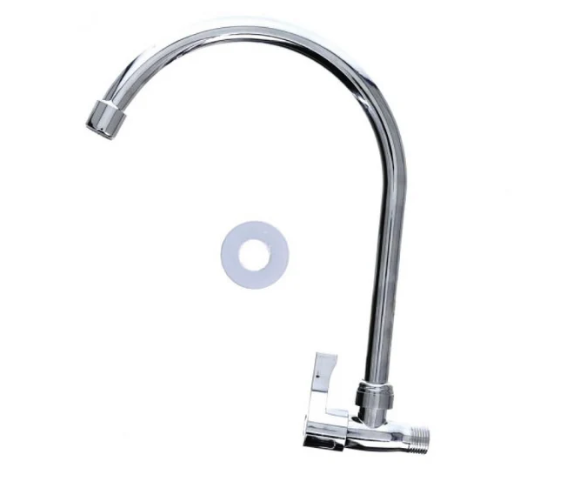 STAINLESS-STEEL SINK WALL TAP (22CM X 2CM)