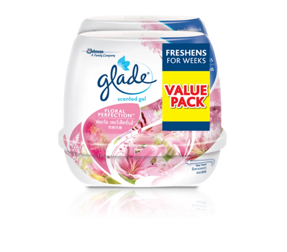 GLADE AIR REFRESHING FLORAL PERFECTION SCENTED GEL (