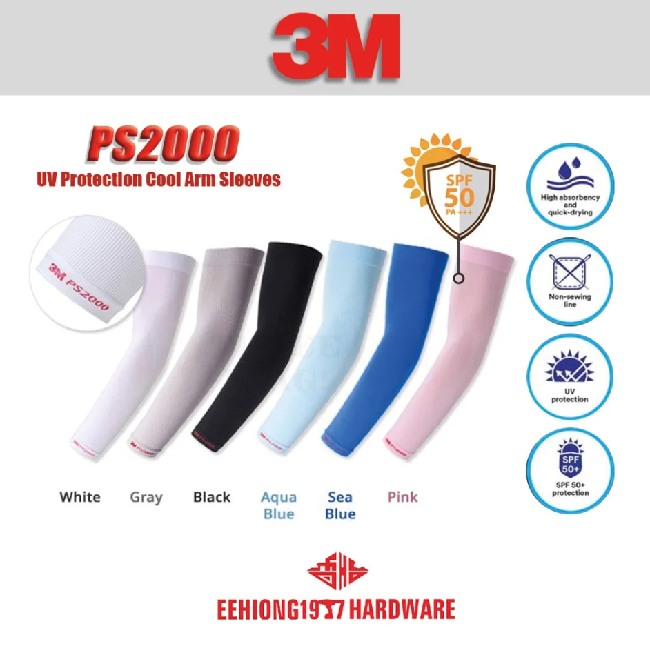 3M PS2000 UNISEX UV PROTECTION COOL ARM SLEEVES/COOL WRISTLES/CYCLING SLEEVES HAND SOCKS HAND SOCK ARM PROTECTION