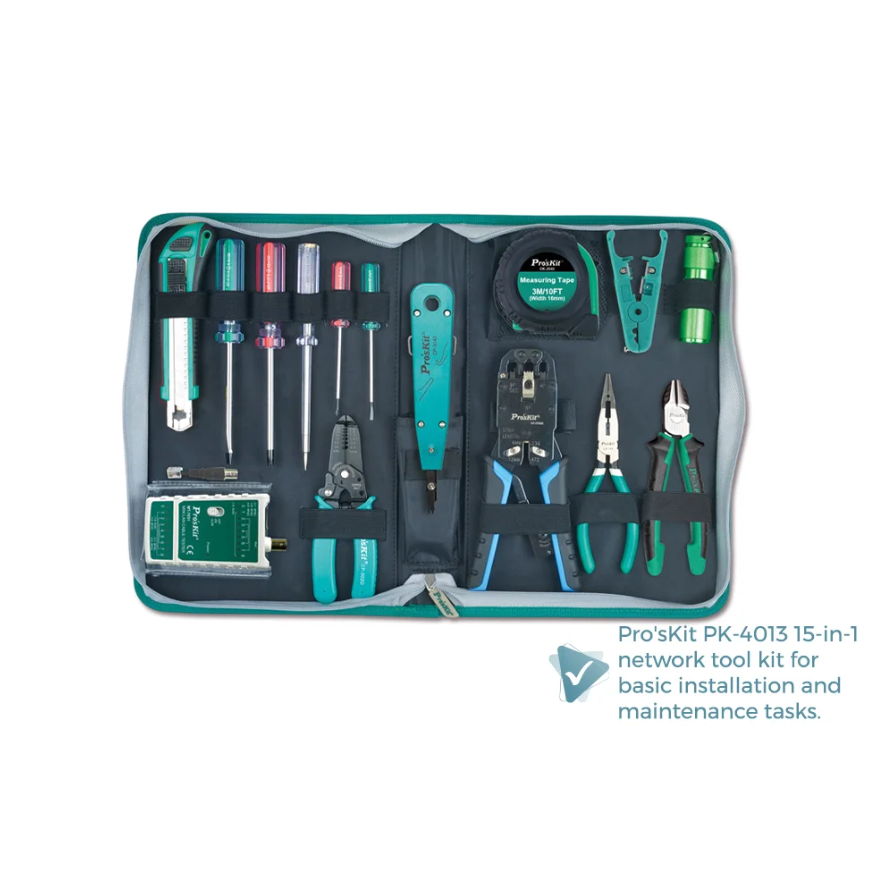 PRO'SKIT PK-4013 NETWORK INSTALLATION TOOL KIT