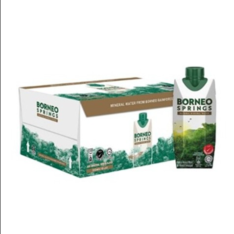 BORNEO SPRINGS NATURAL MINERAL WATER 18S X 330ML