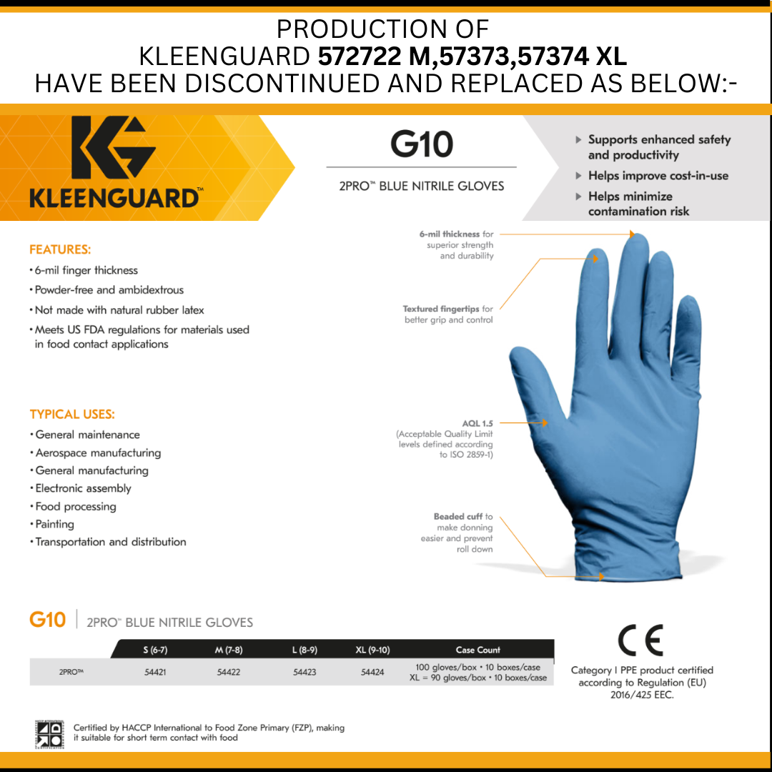 KleenGuard™ G10 Nitrile Gloves 2 PRO 1 box