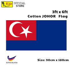 KIJO TC36M 3' X 6' COTTON FLAG JOHOR (90CM X 180CM)