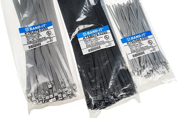 BAND-IT SS316 BL/ Rollerball Cable Ties Coated 4.6mm