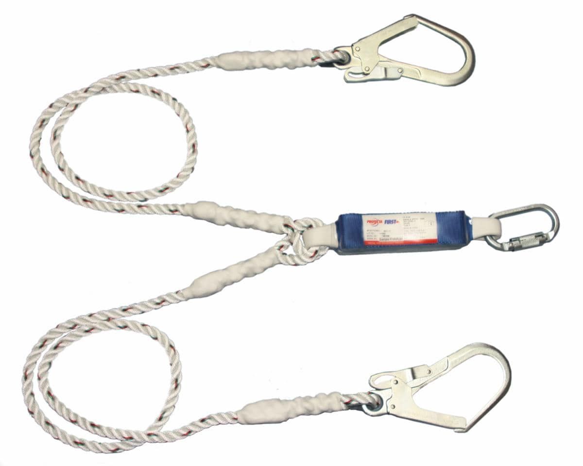 [DOSH/SIRIM CERTIFIED] 3M™ Protecta® First™ Twin Leg Shock Absorbing Rope Lanyard