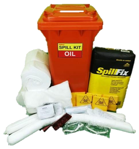 CRISBEN (SKA 240) - 200L Wheeled Bin Oil Spill Kit, Dimensions: 1080mm x 580mm x 640mm