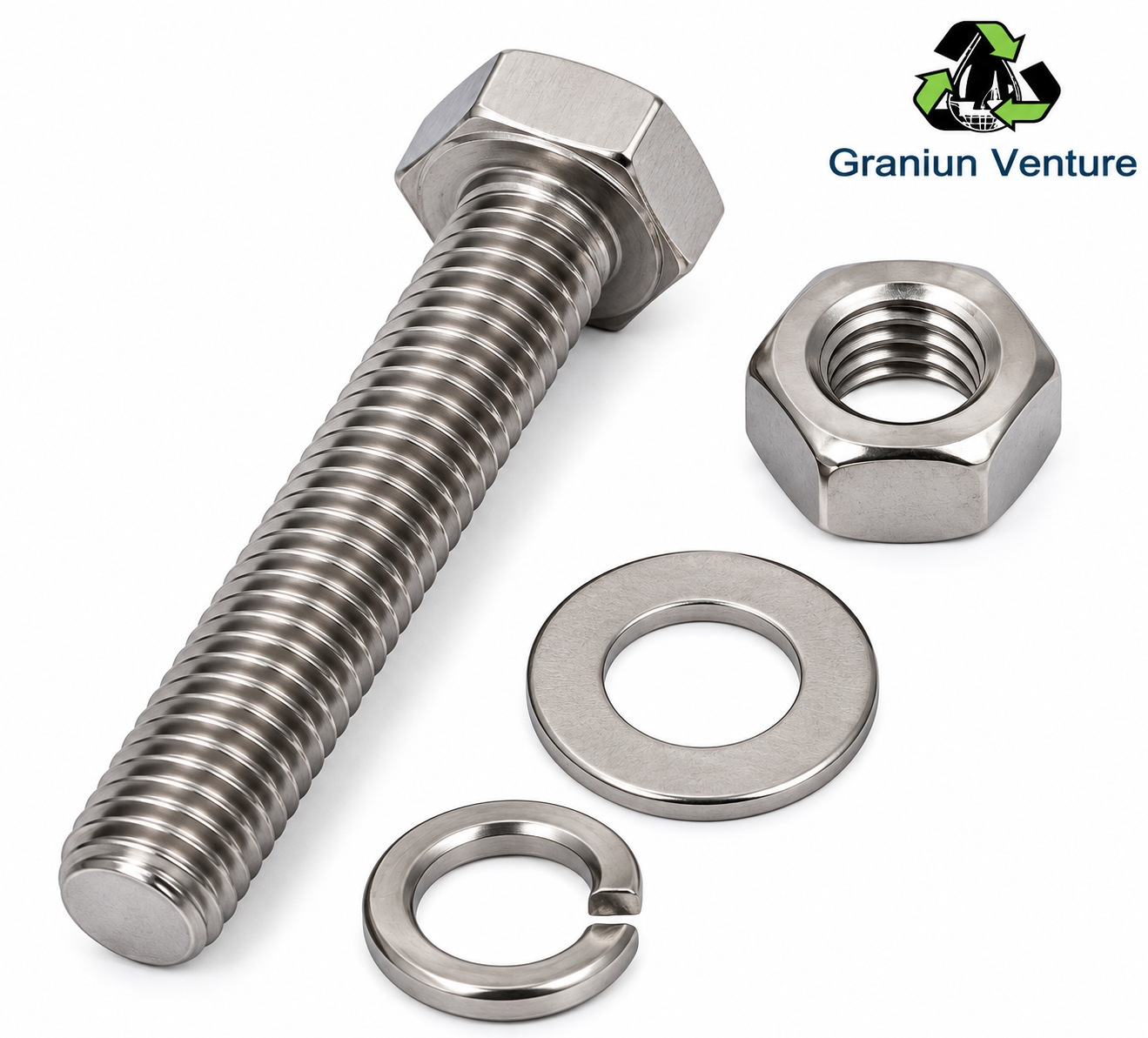 Bolt,m/c,hex,m12,mc,40mm, SS310