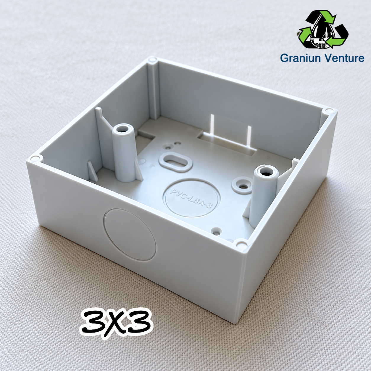 3X3 PVC Surface Mount Box – Electrical Switch Box / Moulded Box