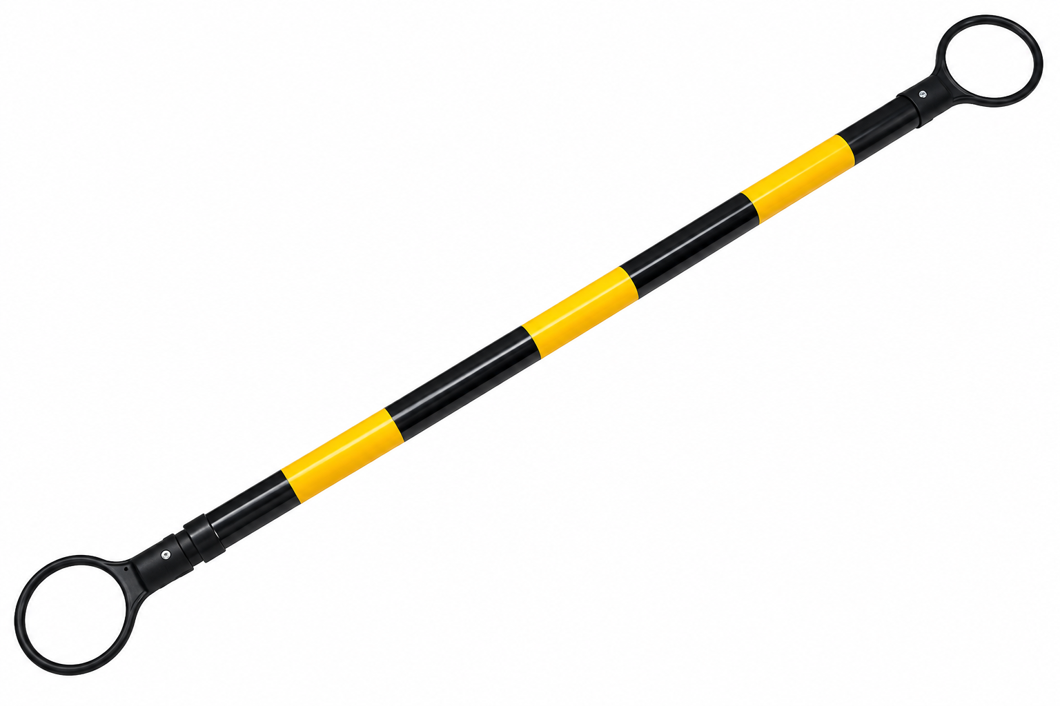 Expandable Retractable Cone Bar 2M – Yellow/Black Traffic Safety Barrier Bar