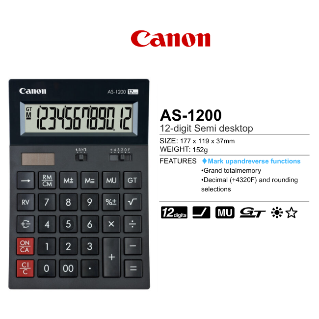 Canon Calculator AS-1200