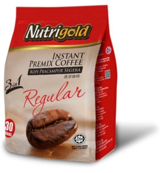 Nutrigold 3in1 Premix Coffee Regular 20g x 25's
