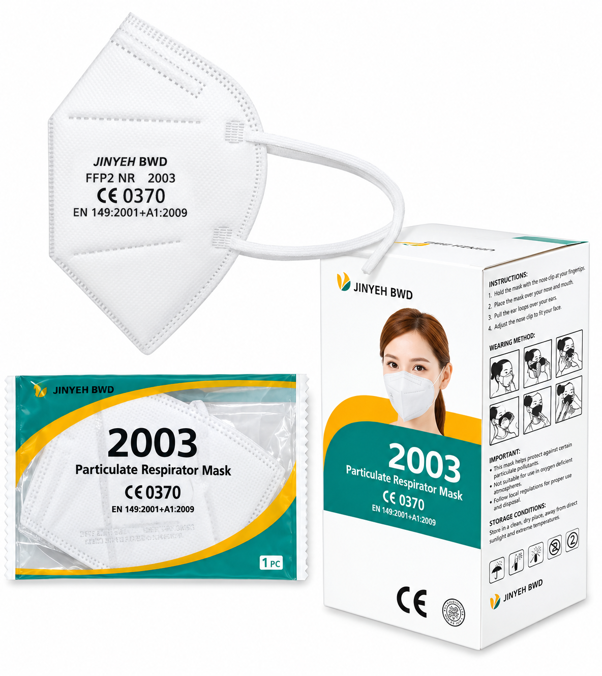 30p 2003 FFP2 AWE Particulate Filtering Half Mask