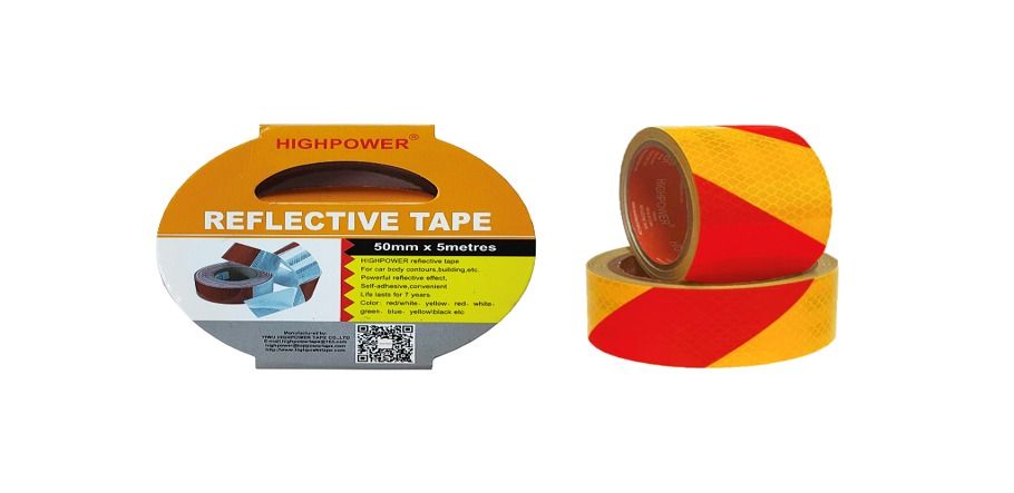 CHP1395RY-50mmx5M Red Yellow Hazard Reflective Tape