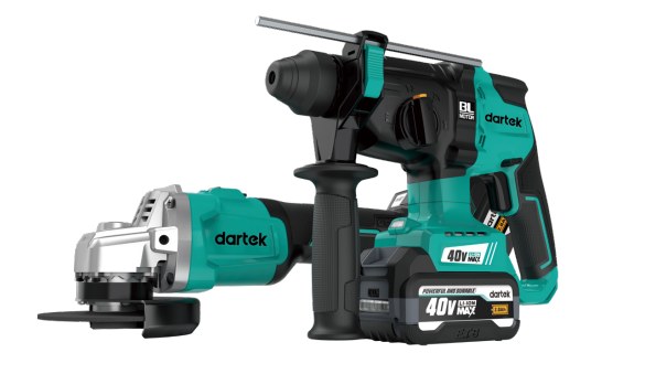40V Combo angle grinder and rotary hammer drill 01(40-100+40-22)