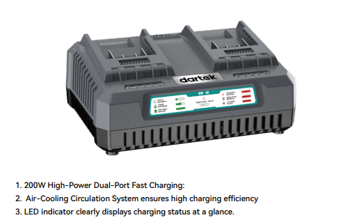 DARTEK BP40-160S 160W DUAL PORTS FLASH CHARGER BP40-160S