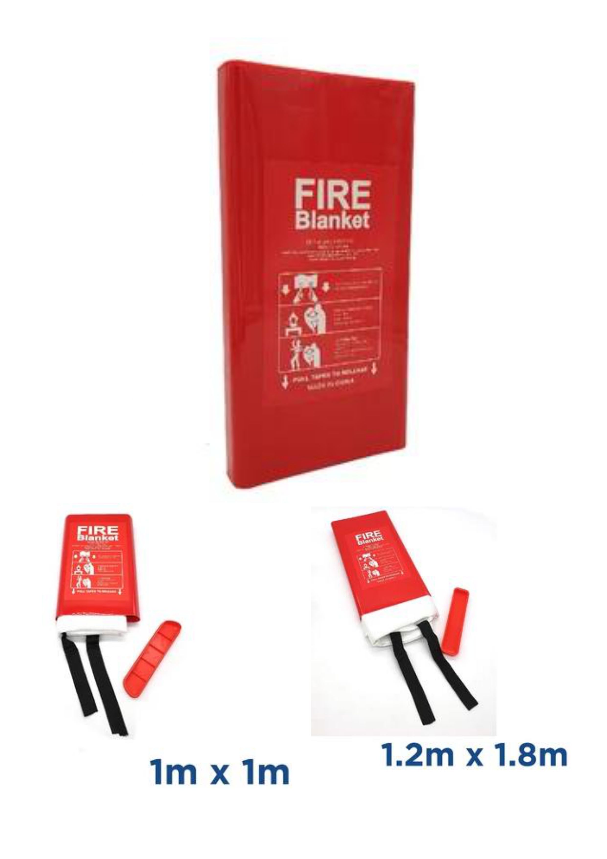 100% Glass Fabric Fire Blanket for Home and workplace with hard case