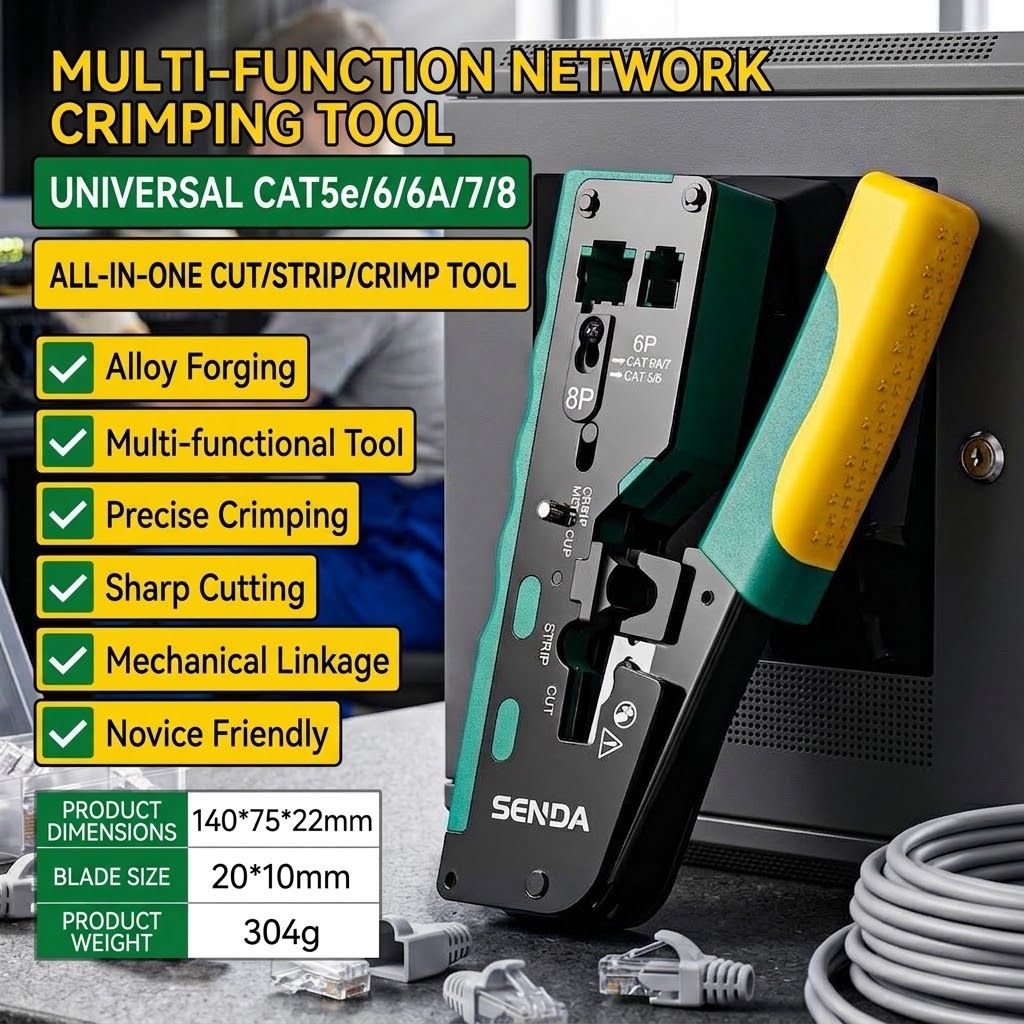 Multi-purpose Network Crimping Tool