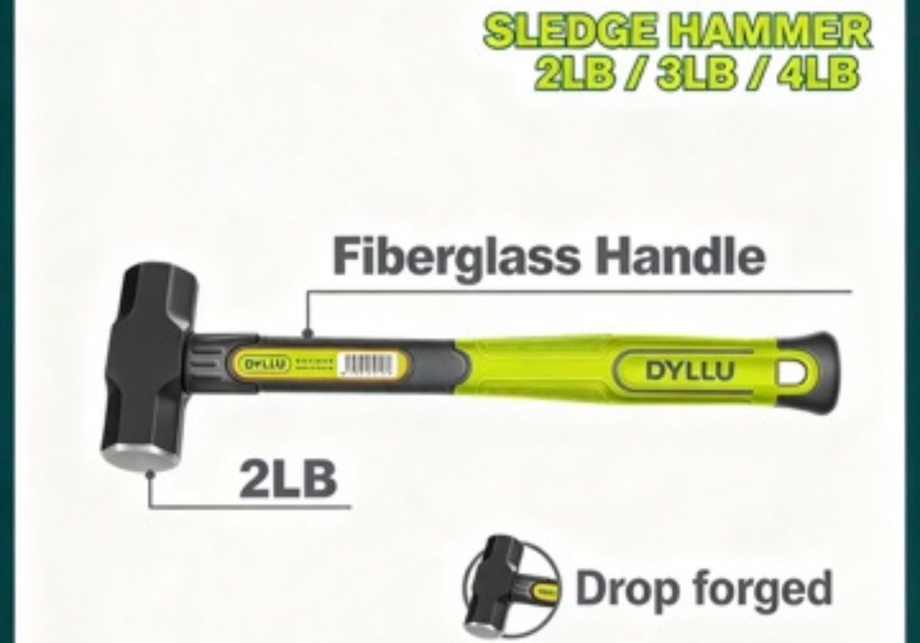 DYLLU Sledge Hammer 2BL / 3BL / 4BL ( DTHM4302 / DTHM4303 / DTHM4304 ) Fiberglass Handle