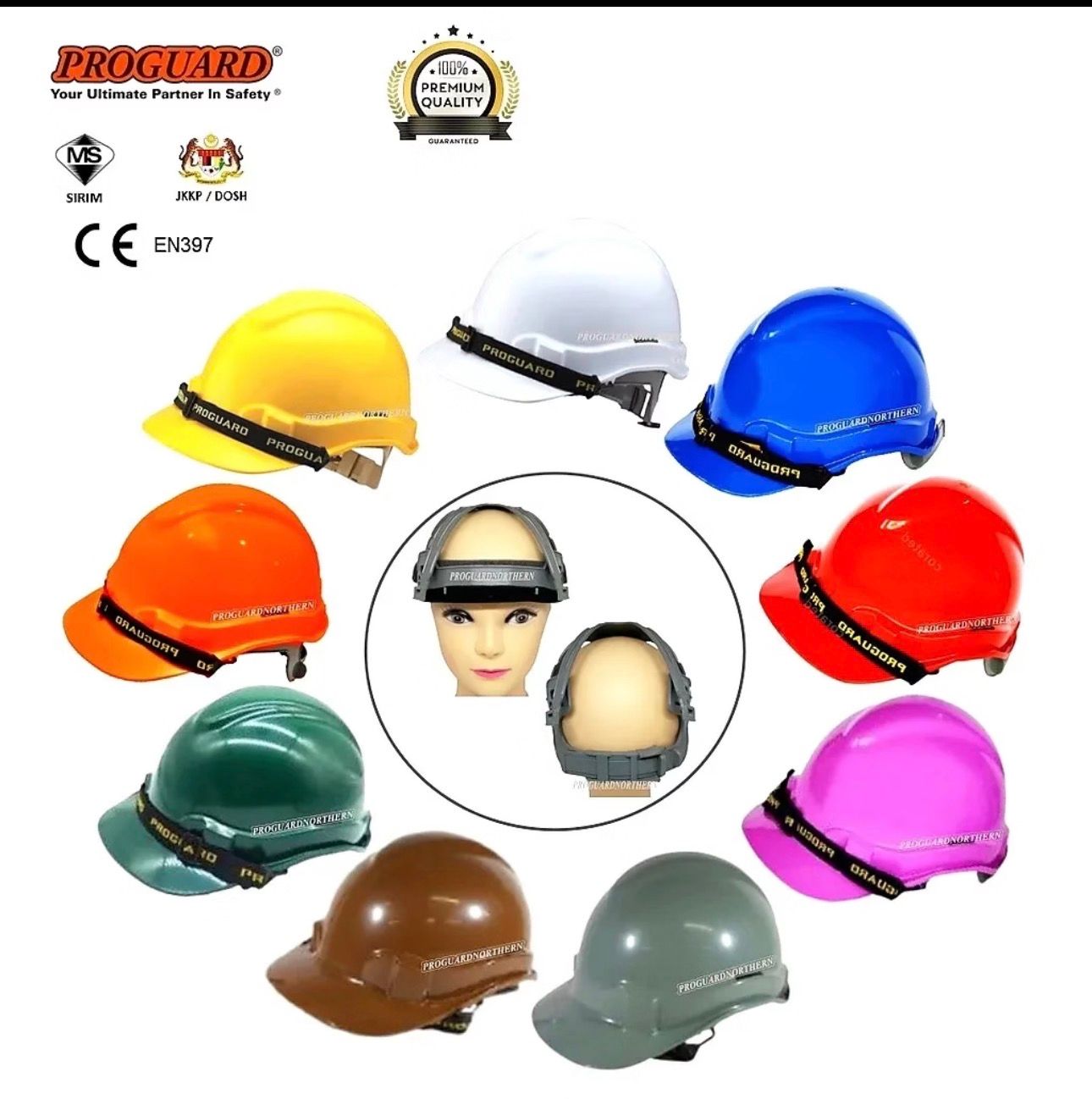PROGUARD ADVANTAGE 1 INDUSTRIAL SAFETY HELMET - SIRIM CERTIFIED -