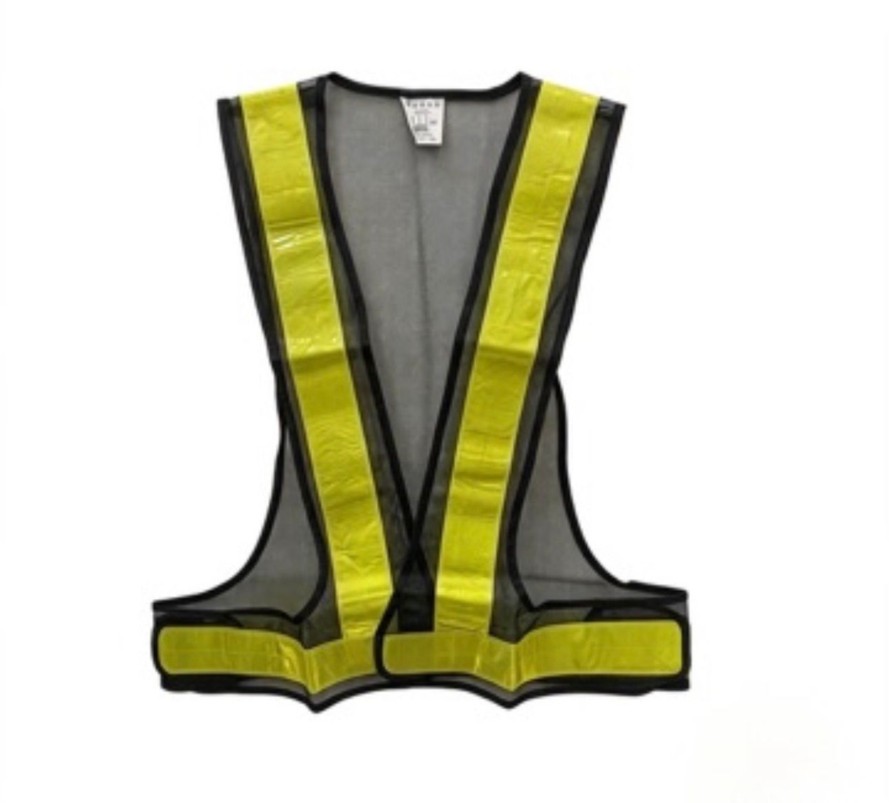 SAFETY VEST REFLECTIVE V-SHAPE - BLACK