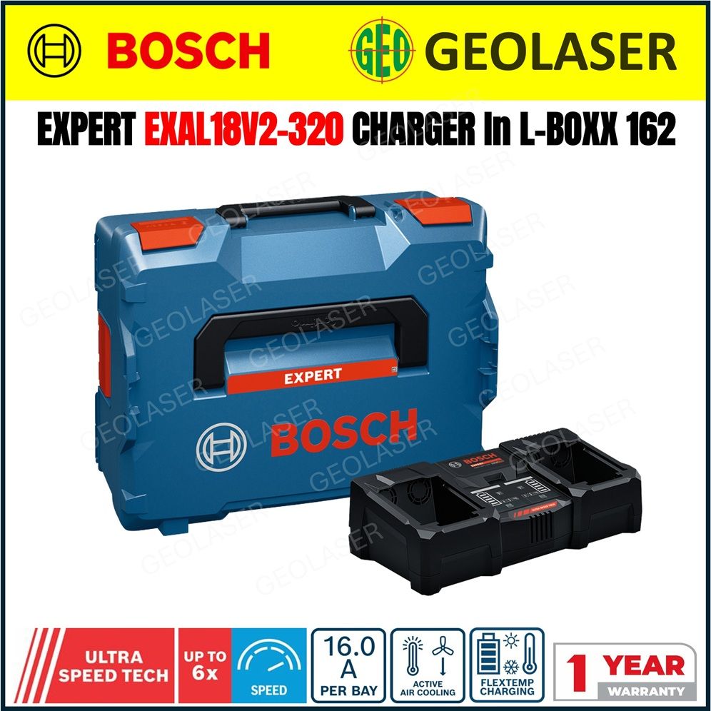 Bosch 18V Pro EXPERT EXAL18V2-320 Charger in L-Boxx 162 1600A02YG6