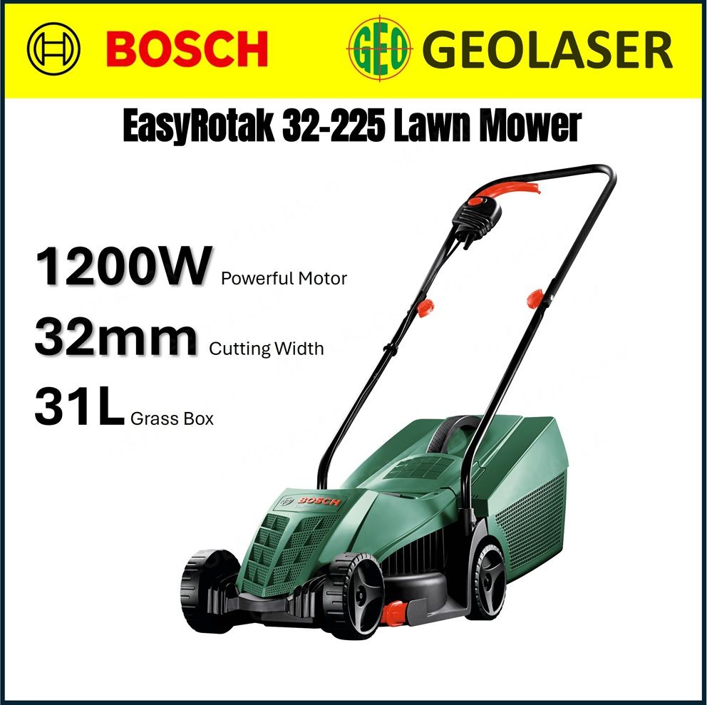 Bosch EasyRotak 32-225 1200W 32cm Lawnmower with 31L Grass Box 06008A6372
