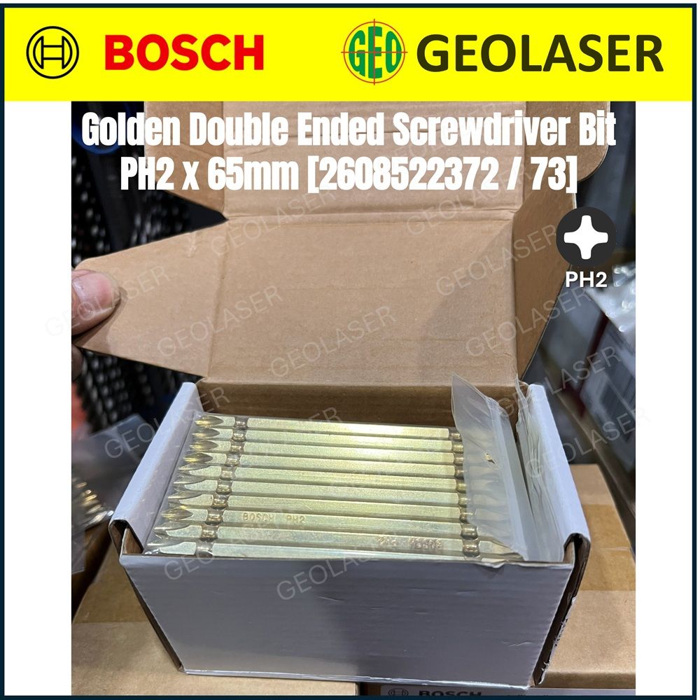 Bosch Double Ended PH2 Screwdriver Bit  65mm (2608522372) / 110mm (2608522373)