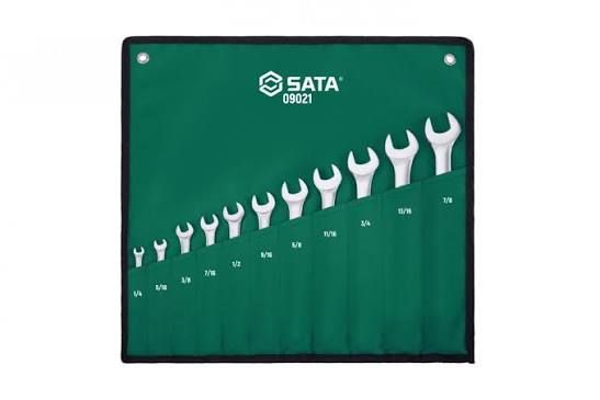 11pcs 1/4"-7/8" Combination Wrench Set