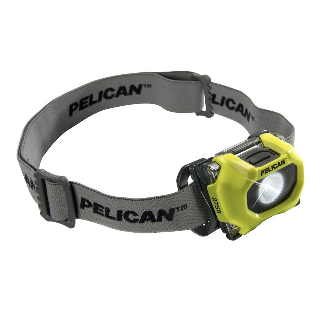 PELICAN 2755 HEADLAMP, LED YELLOW, 3AAA, CLASS | DIV 1/IECEX IA, LUMEN 118/60