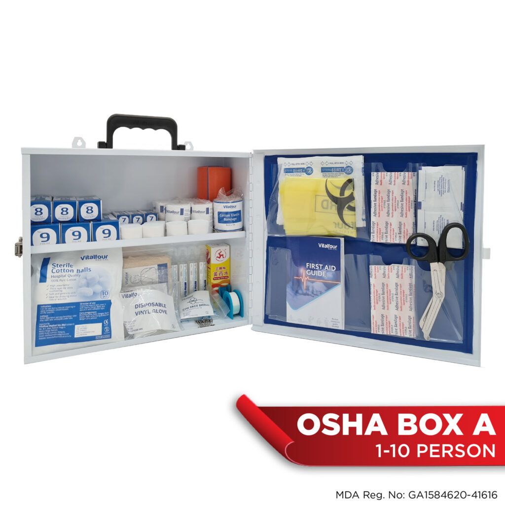 VITAL FOUR FIRST AID KIT OSHA WORKPLACE FIRST AID KIT BOX