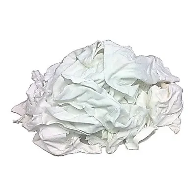 White Unsewn Cotton Cloth Rags / Kain (1 GUNI - 10KG)